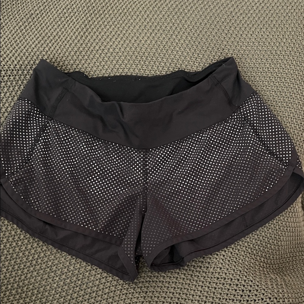 Women's Black and White Polka Dot Shorts